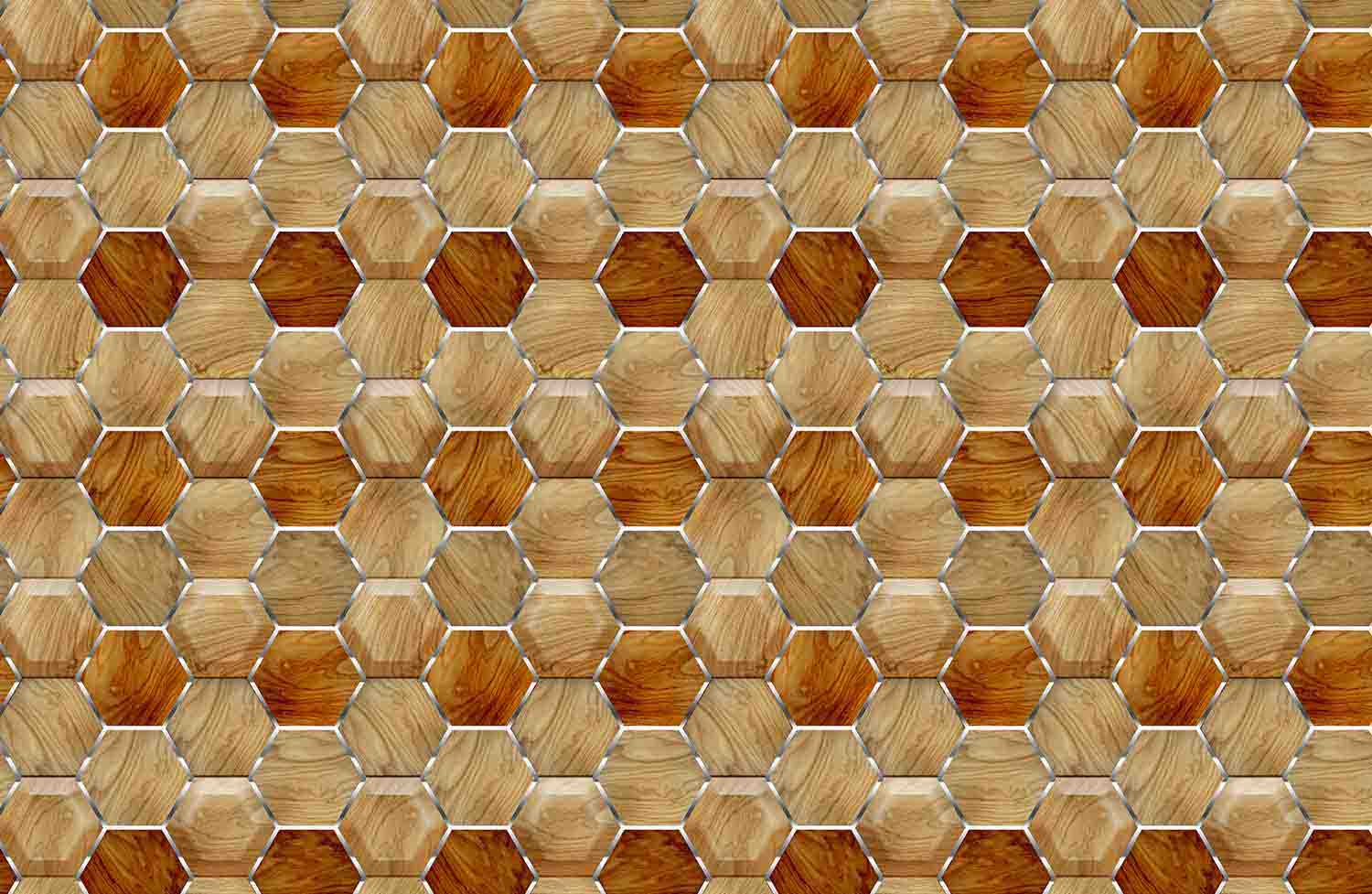 Wooden Honeycombs - Wallpaper Studio