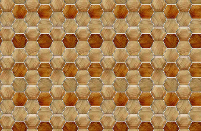 Wooden Honeycombs - Wallpaper Studio